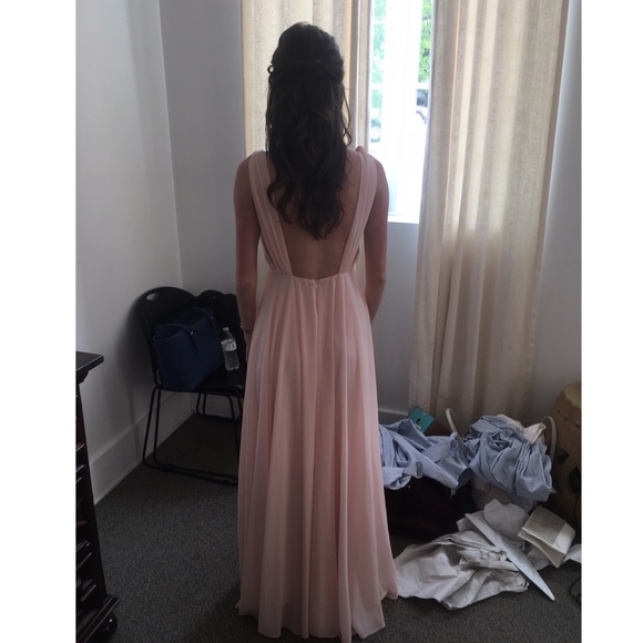 Lulus Dance the Night Away Blush Pink Backless Maxi Dress - Picture 4 of 8